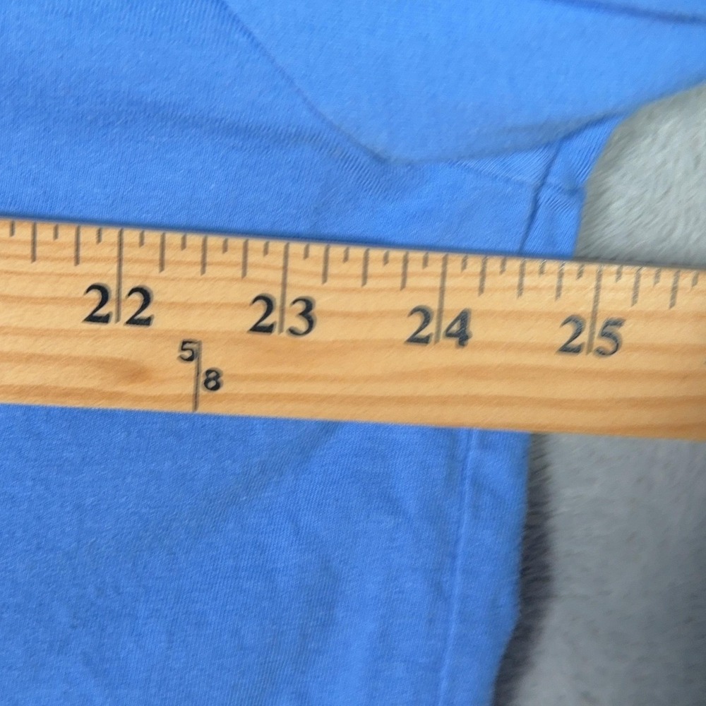 Polo Ralph Lauren Shirt Mens XL Blue Long Sleeve Painter Polo Bear Graphic Tee - Picture 6 of 9